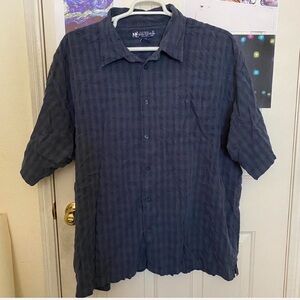 Vintage Big Dogs Blue Button Up Shirt